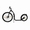 KICKBIKE CROSS FIX - Zwart